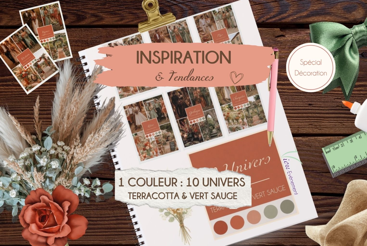 1 couleur, 10 univers : Terracotta & Vert Sauge